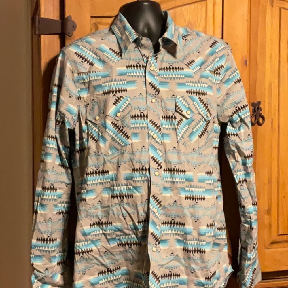 Men’s Rock & Roll Denim Long Sleeve Shirt